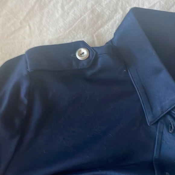 Josh Goot navy blue Button down long sleeve shirt size M - Picture 7 of 8